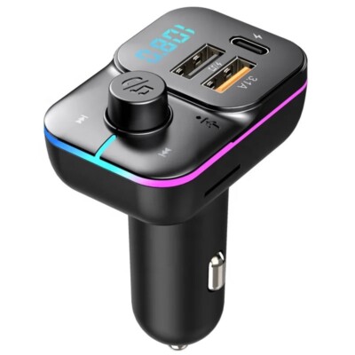 Kfz-FM-Sender, Bluetooth 5,0-Headset, Radio FM-Modulator,Auto Transmitter,USB,C
