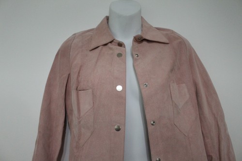 Camisa Maggy Frances England Rosa Gamuza Botones Talla 2 Nueva con Etiquetas $250.00 IRRG - Imagen 4 de 12