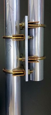 Piastre Antenna Universale In Alluminio – 1.75 A 1.75, Montaggio Incrociato O Verticale