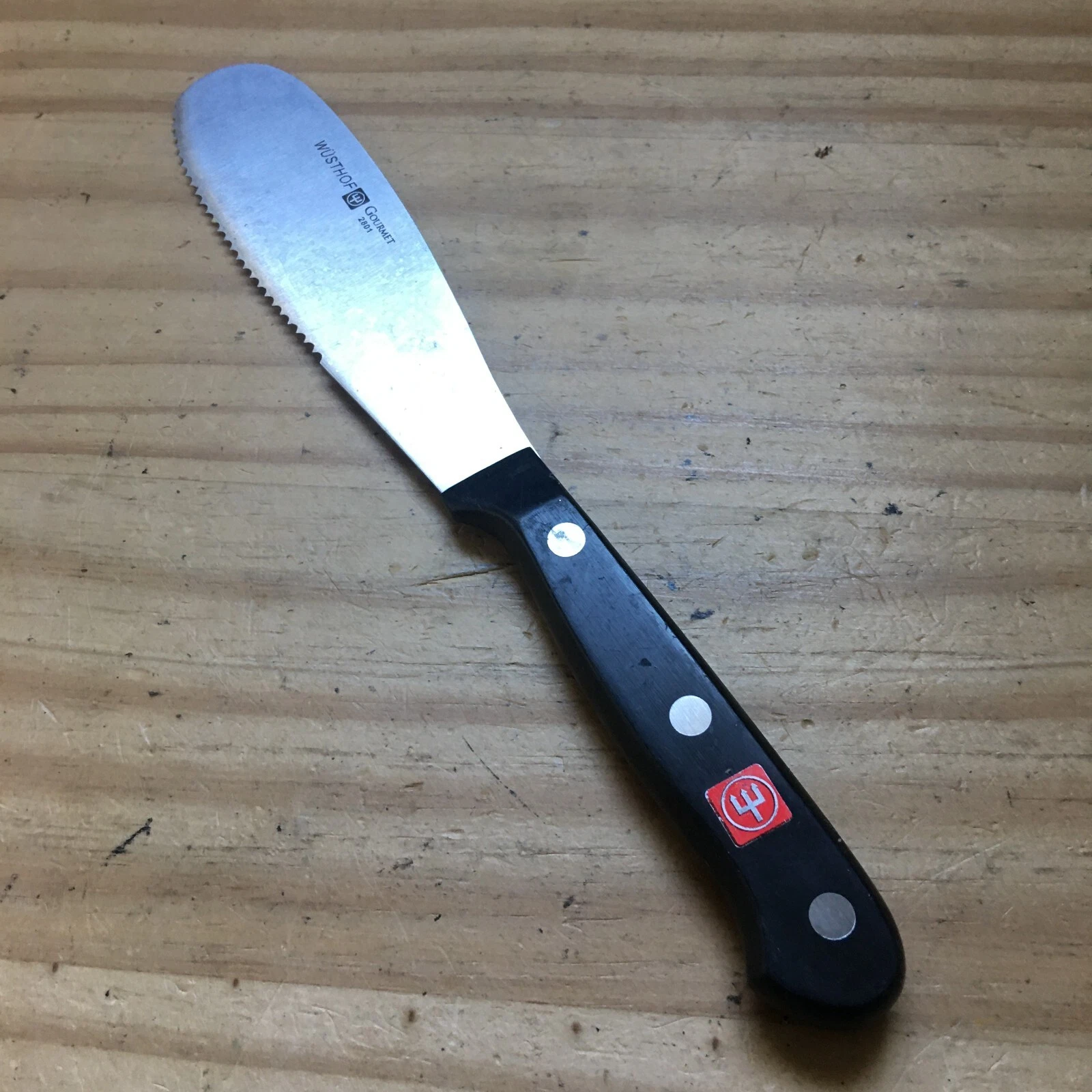 Wüsthof Wusthof Gourmet 2801 Dinner Knife Black Handle Solingen Made in Germany