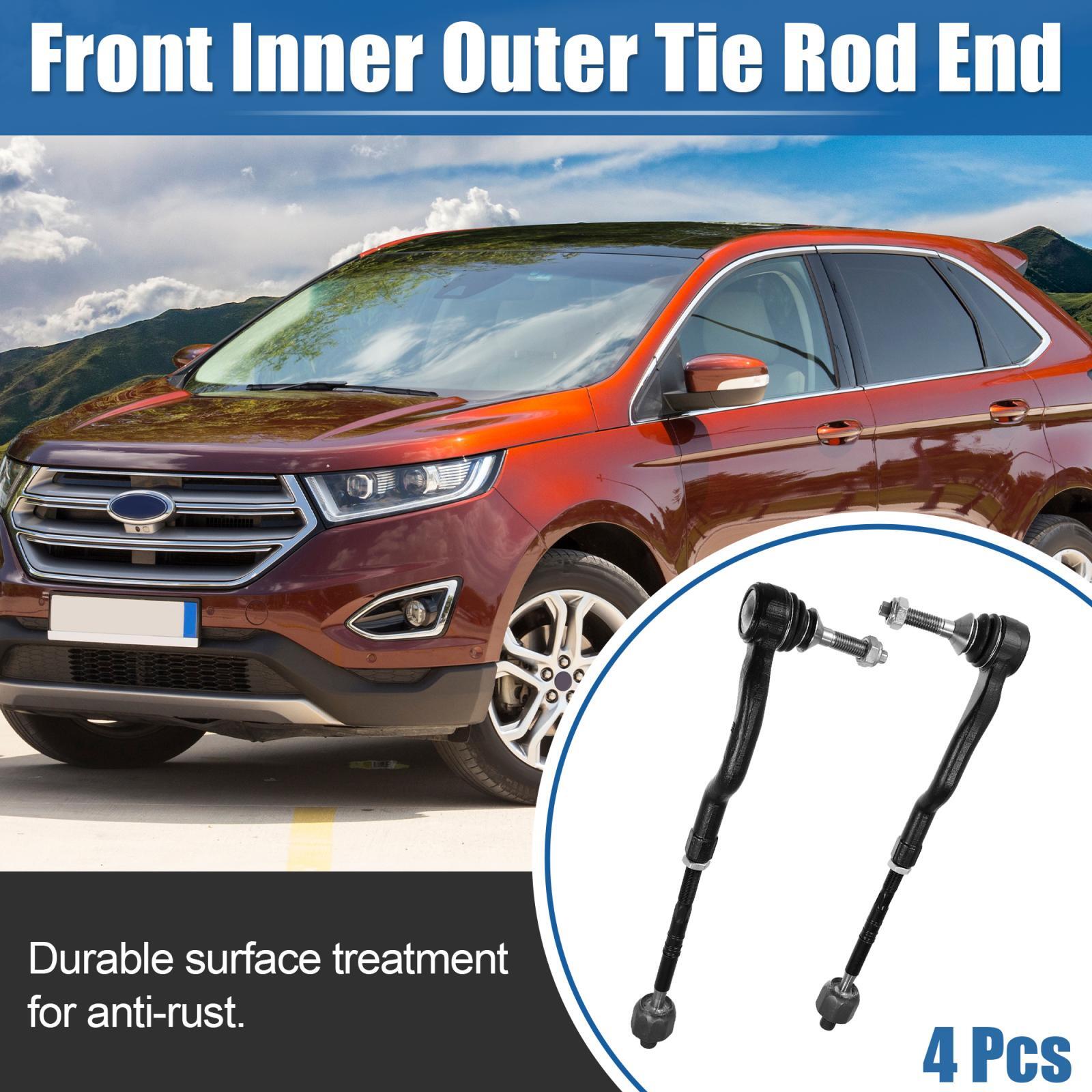4pcs Front Inner Outer Tie Rod End Links ES801109 EV801122 for