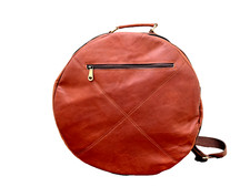 Leather  Drum Bag 10 x 8 " Inch Tom Bag Case Shoulder Strap Padded NEW