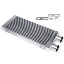 Intercooler Same One Side Aluminum Universal Intercooler 3 Inlet Outlet New