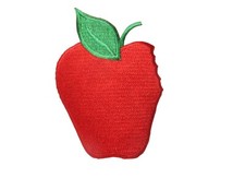 4159 3-3/4" Fruit Apple Embroidery Iron On Applique Patch