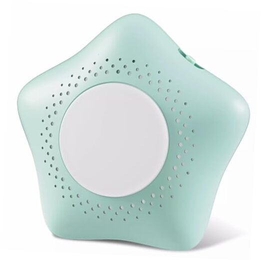 Baby Sound Machine, Baby Cry Activated Sensor with 9 Soothing portable Green