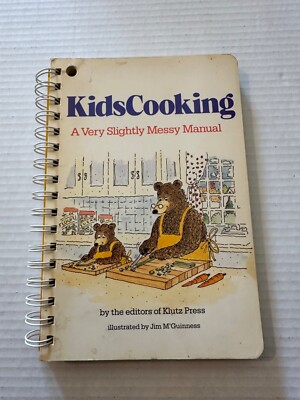 KIDS COOKING A VERY SLIGHTLY MESSY MANUAL- SPIRAL BOUND