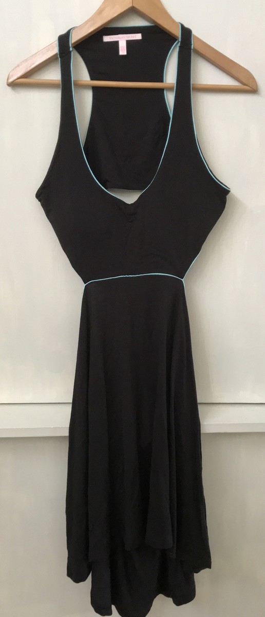 victoria secret black dresses Vintage 80s Victoria's Secret Gold Label Black Silk Slip Dress main image 1