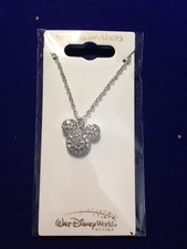 Disney Parks Arribas Necklace Mickey Mouse Icon Domed NEW