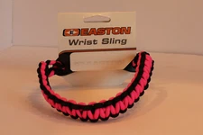 Easton Wrist Sling Diamond Paracord Wide Braid (Pink/Black)