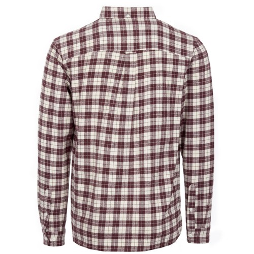 Farah Coleville Franela Camisa Rojo Blanco Cuello Manga Larga Elegante Informal - Imagen 2 de 3