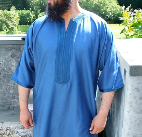 Multiplo caftano marocchino Gandora Gandoura da uomo - Foto 6 di 26