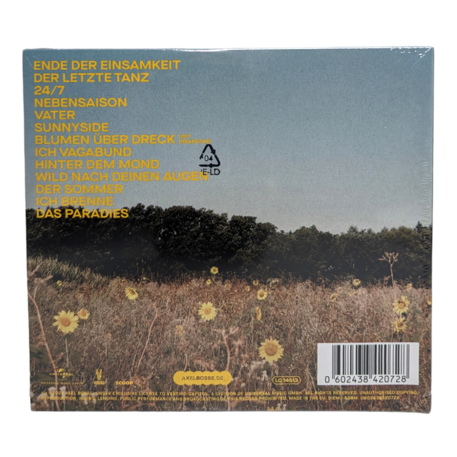 Thumbnail - Bosse - Sunnyside Cd Mintpack Album Musik Music Neu Ovp Sealed