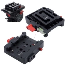 Clamp Adapter for Manfrotto Gitzo ACE 50mm Plate Sachtler FSB DV10 3+3/5+5 Head