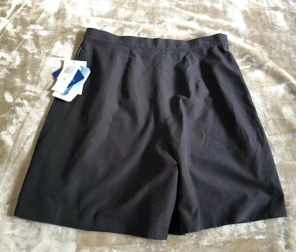 NUEVO NUEVO CON ETIQUETAS Negro Talla 10 Atlético Suave COOLMAX Pantalones Cortos CHARTER CLUB GOLF Foto 3 de 4