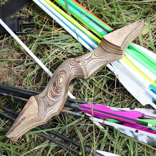 60" Takedown Recurve Bow Carbon Arrow 20-60lbs Bamboo Core Limbs Archery Hunting - Picture 3 of 22
