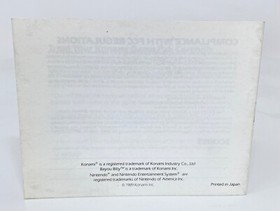 The Adventures of Bayou Billy by Konami Nintendo Entertainment System NES