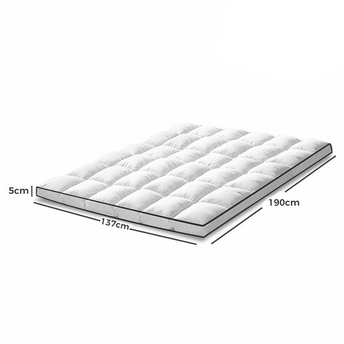 Dreamz Pillowtop mattress Topper mat Bedding Luxury Pad Protector Cover Double - Picture 6 of 8
