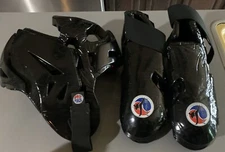 Boxing Pro Force sparring MMA Size L XL Foot Pads & HELMET Black UFC Martial Art