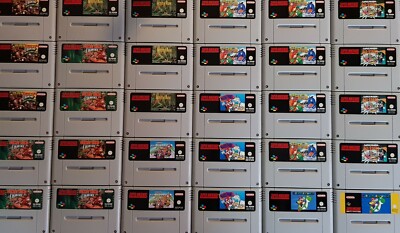 SUPER NINTENDO (SNES) SPIEL ZUR AUSWAHL /MIT OPTISCHEN MÄNGELN/ FUNKTIONSTÜCHTIG