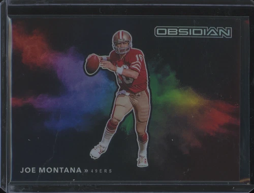 2022 Obsidian Football Joe Montana 49ERS #CBB-JMO Color Blast Case Hit