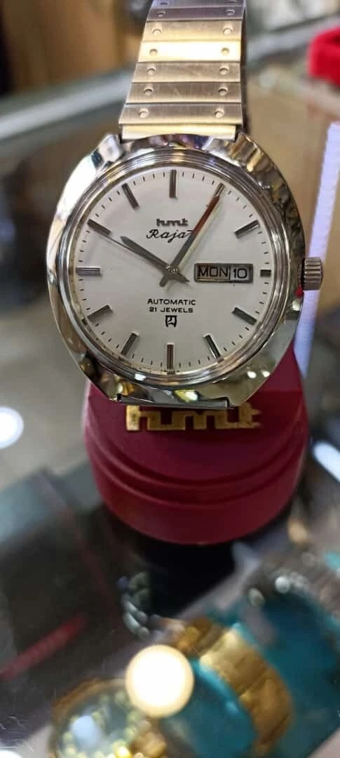 Hmt rajat automatic 21 jewels nos original day date watch designed for men