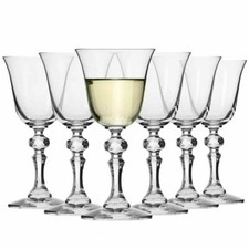 Krosno Krista Bicchieri Calice da Vino Bianco | Set 6 | 150 ml | Lavastoviglie