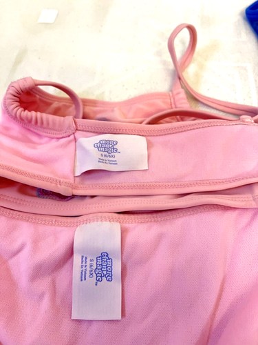 More Than Magic And Cruz Little Girls' Two-Piece Swimsuit, Pink & Blue Size 6 - Picture 11 of 18