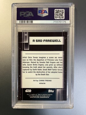 2021 Topps Chrome Star Wars Galaxy - A Sad Farewell Refractor #63