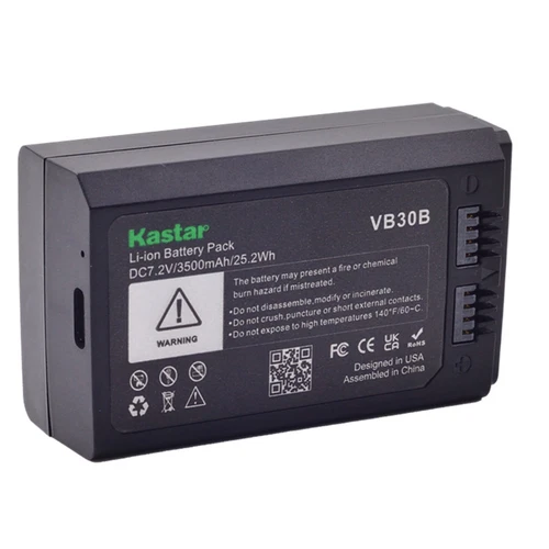 Kastar VB30B Type-C Battery for GODOX VB30 VB-30 VB30B VB-30B V1PRO V1 Pro - Picture 5 of 8