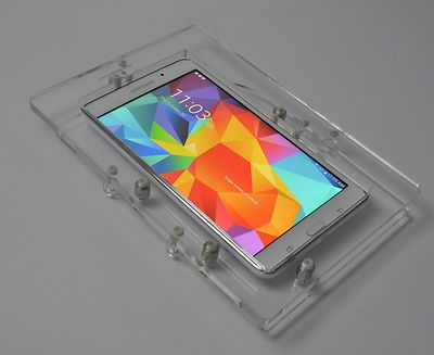 Samsung Galaxy TAB A E 8'' Tablet Acrylic Security Wall Mount Kit for Kiosk, POS