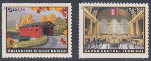 US Stamps #4738, #4739 - 2013 Priority + Express Mail VF NH