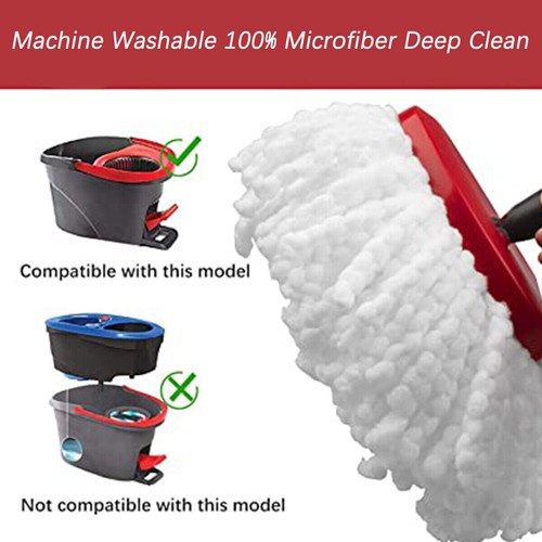 Replacement Microfiber Mop Head Easy Clean Wring Refill For O-Cedar Spin Mop - Picture 8 of 31