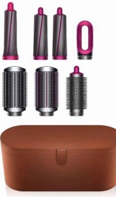 Dyson Airwrap Case And Attachments ONLY In The Original Box Gray/pink No Device Dyson Airwrap Case And Attachments ONLY In The Original Box Gray/pink No Device