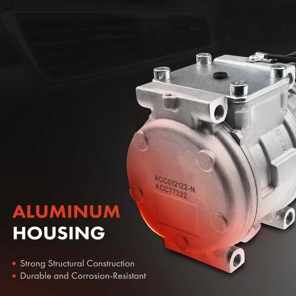 AC Compressor with 5-Groove Pulley for Toyota RAV4 1998-2000 L4 2.0L 8832042050 - Image 4 of 4