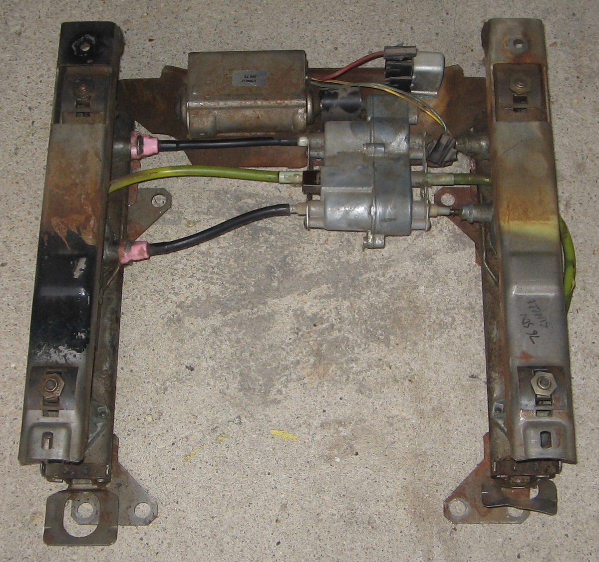 1976 Cadillac Deville Power Seat Track Motor Trans Cable Parts Lot