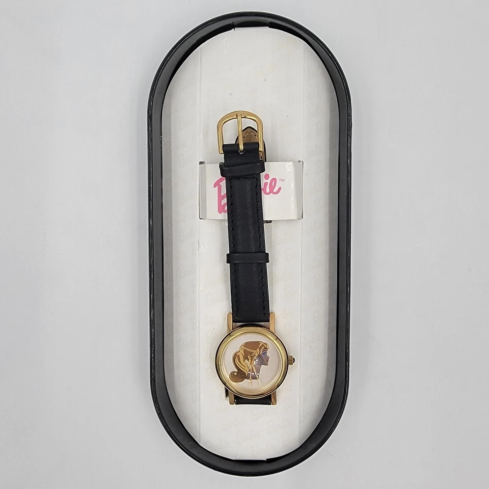 Reloj Barbie Mujer Colección 1996 Nostálgico Silueta Dorada con Estuche Original Nuevo Foto 3 de 4