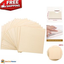 User-Friendly 20 Pack Basswood Sheets for Sea...