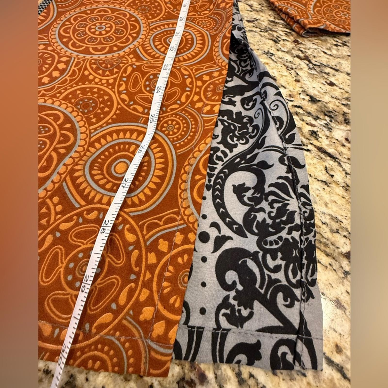 Paisley tunic top patchwork neutral multicolored … - image 7