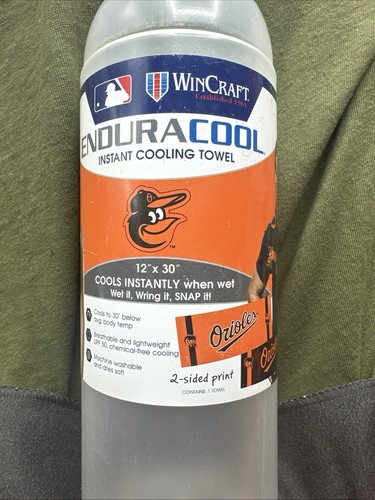MLB Baltimore Orioles Cooling Towel Sports Towel 20 Degree Cooler. 2 Sided Print - Picture 16 of 17