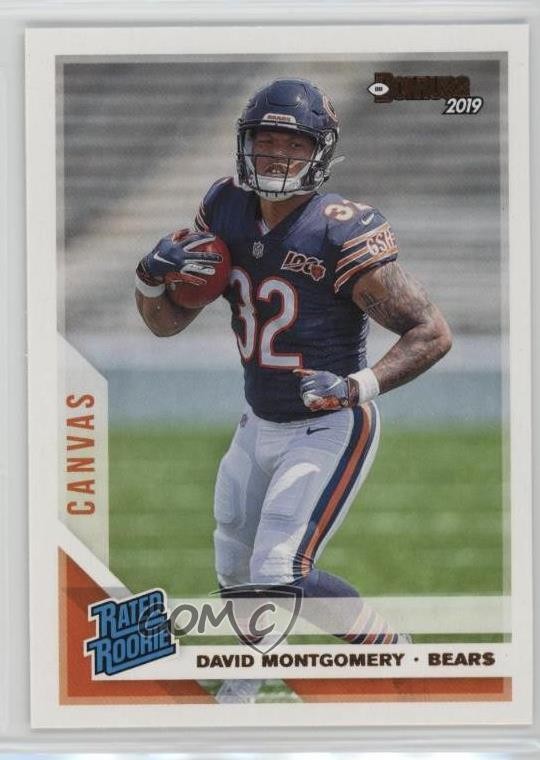 2019 Panini Donruss Rated Rookie Canvas David Montgomery #311 1cz3