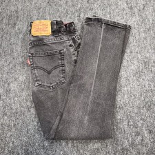 Levi's 511 Boy's Size 12 Reg 26x27 Adjustable Waist Black Jeans