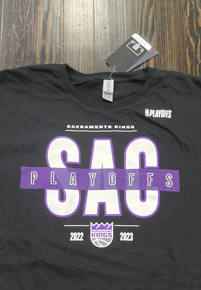 Fanatics Sacramento Kings Playoffs T Shirt Men’s XL Black Cotton NEW - Image 2 of 4