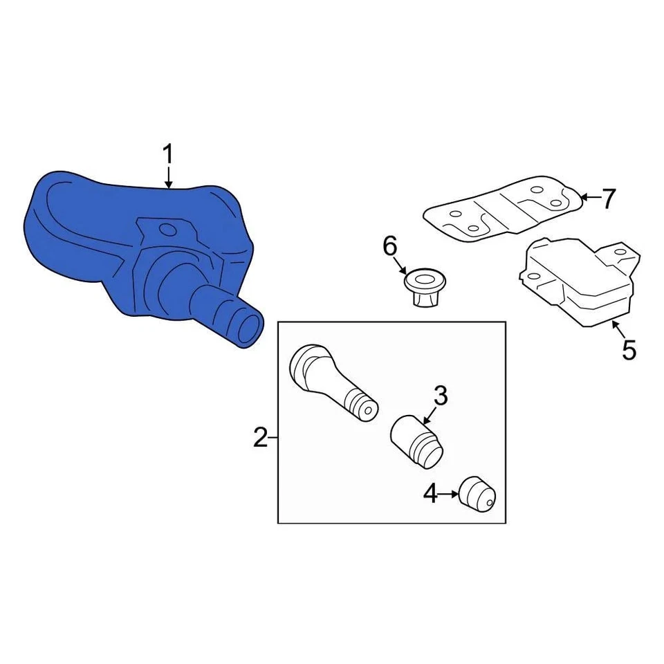 For Mercedes-Benz Sprinter 2500 10-18 Tire Pressure Monitoring System (TPMS) Foto 2 de 4