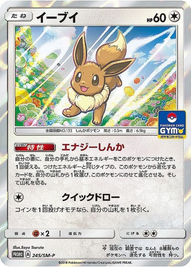 Pokemon Card Eevee P 245/SM-P promo Promo Japanese