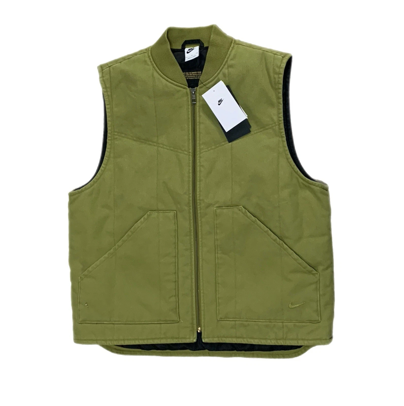 Nike Life Padded Vest Pacific Moss Size Medium Green