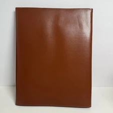 Vintage American Case Makers Hazel Leather Folder Organizer Brown