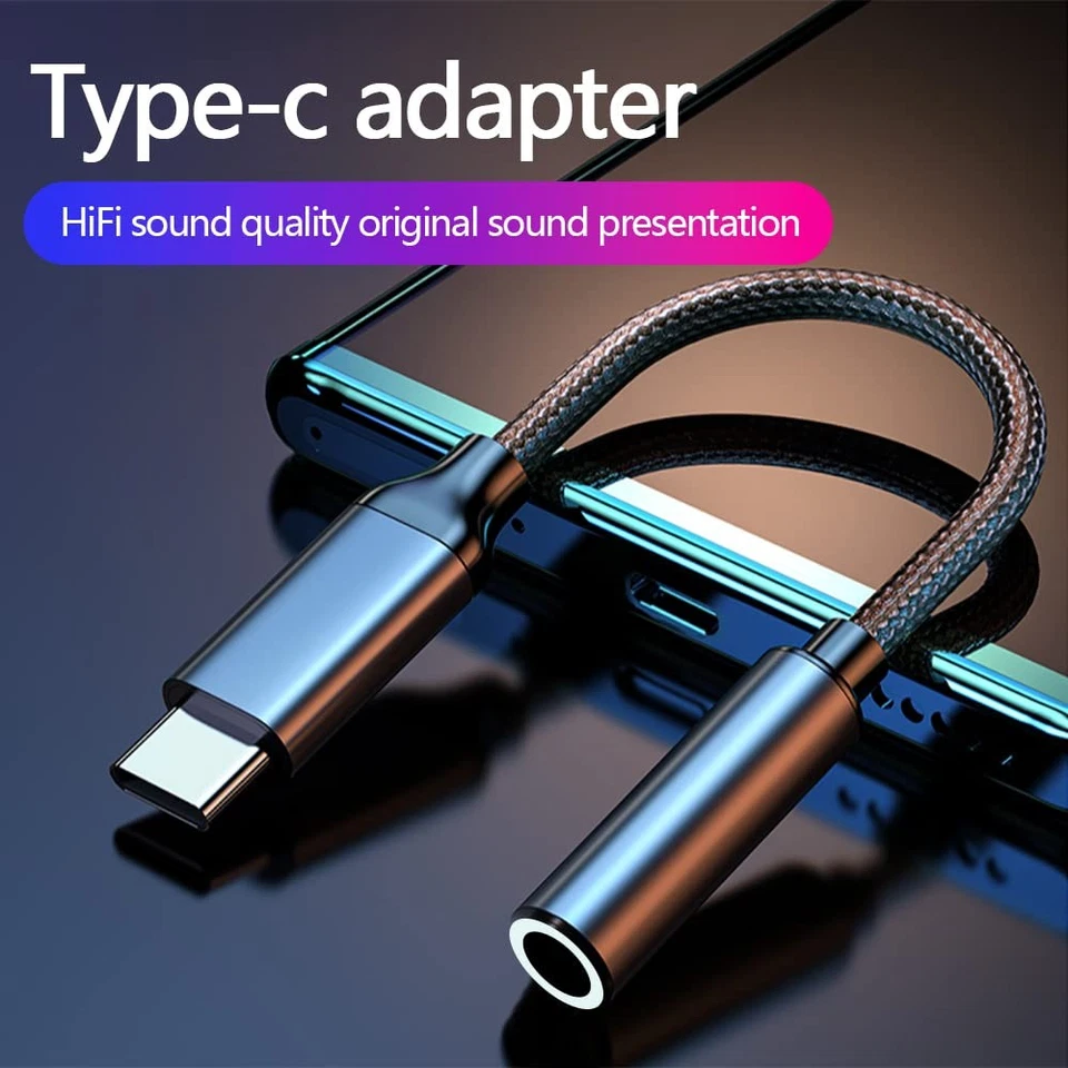 Adattatore USB C a Jack per Cuffie 3.5 mm Adattatore USB Type C Connettore Jack - Immagine 2 di 4