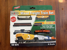Kato 106-6275 N Scale Mixed Freight Train Set 6 Car Set Complete In Box T.36