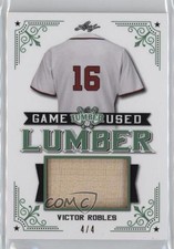 2021 Leaf Lumber Game Used Lumber Emerald 4/4 Victor Robles #GUL-102 2u3