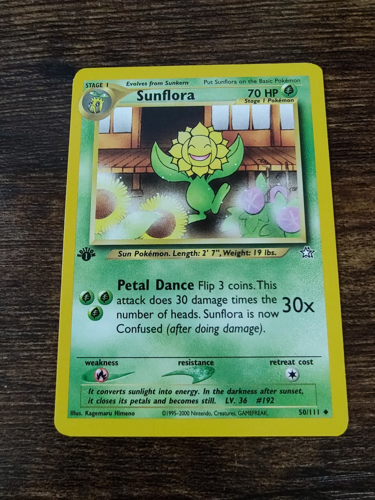 Pokemon Neo Genesis 1st Edition Sunflora 50/111 Non Holo NM-MINT